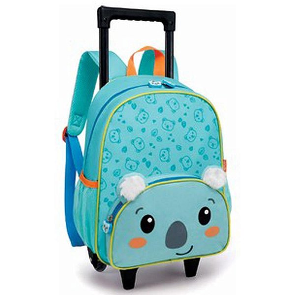 Mochila infantil com rodinha animais menino 33cm (sortido) - nova rio (unidade)
