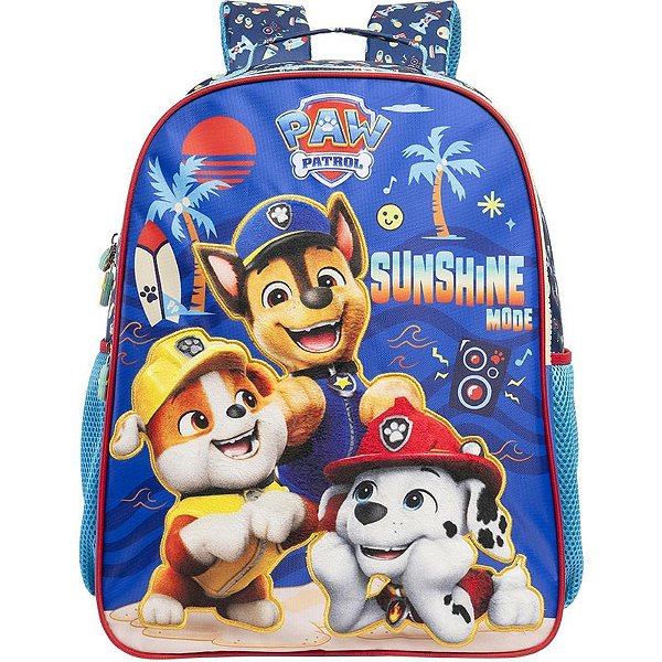 Mochila infantil patrulha canina sunshine r gr - xeryus (unidade)
