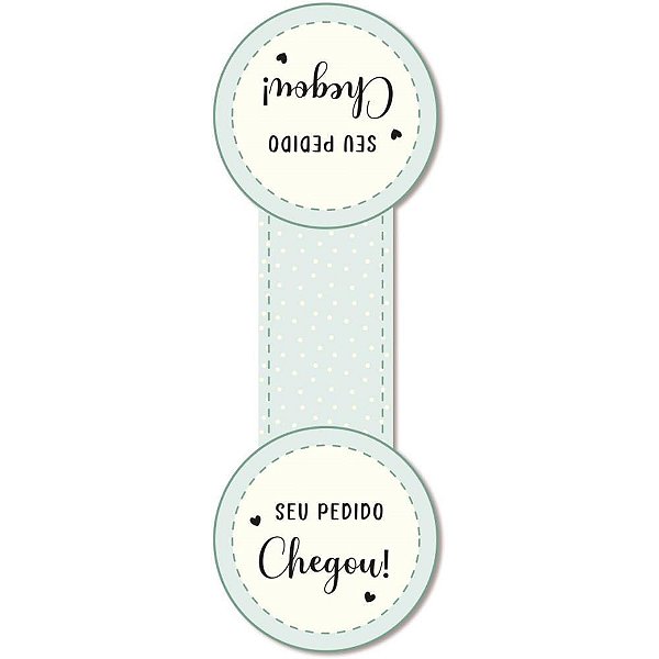 Etiqueta adesiva seu pedido chegou 110mmx235mm - packpel (pct.c/10)