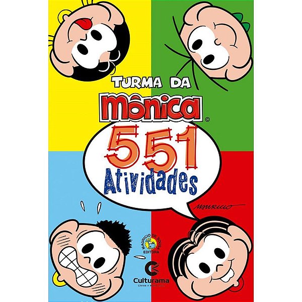 Livro infantil colorir 551 atividades turma da monica - culturama (unidade)