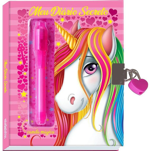 Diario meu diario secreto unicornio - vale das letras (unidade)