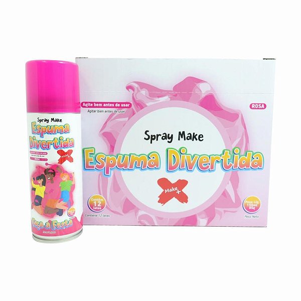 Espuminha 150ml espuma divertida rosa - make+ (cx.c/12)