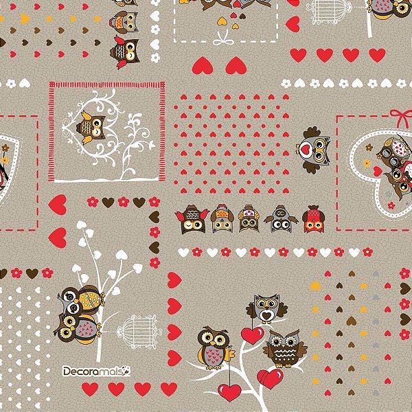 Toalha termica dona coruja 1,40 x 30m. - plastvinil (rolo)