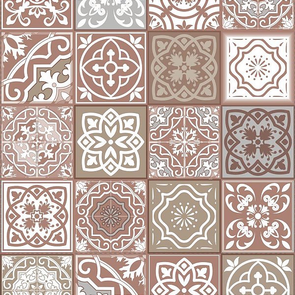 Toalha termica azulejo marrom 1,40 x 30m. - plastvinil (rolo)