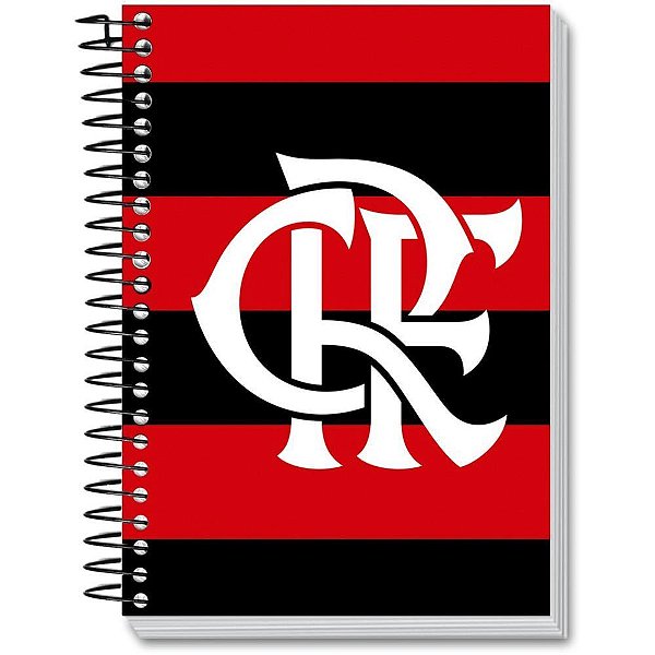 Caderno 01x1 capa dura flamengo 80fls - kit (pct.c/04)