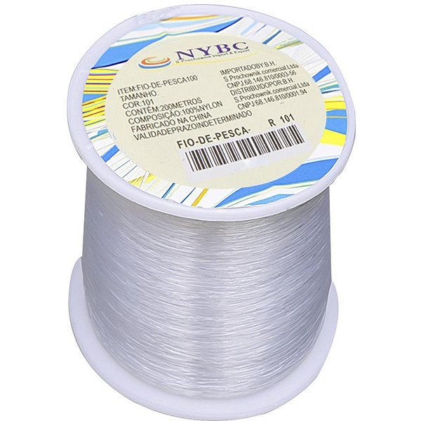 Fio de nylon 0,40mm c/100m. - nybc (rolo)