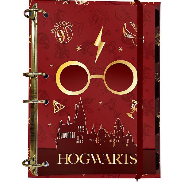 Caderno argolado harry potter colegial 144fls. - dac (unidade)