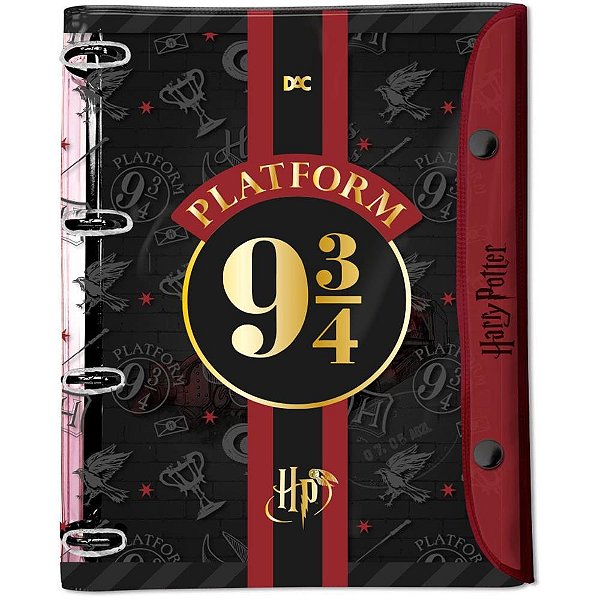 Fichario de pvc harry potter univ.fecho botao - dac (unidade)