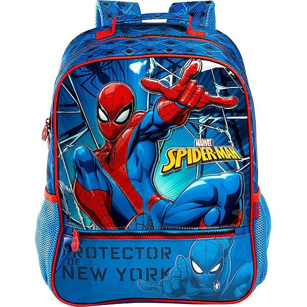 Mochila infantil spider-man x2 md - xeryus (unidade)