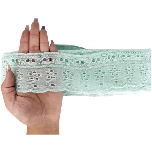 Aviamento bordado ingles c/passafita bc. - nybc (rolo)