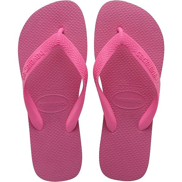 Chinelo havaianas top 37/8 rosa flux - havaianas (par)