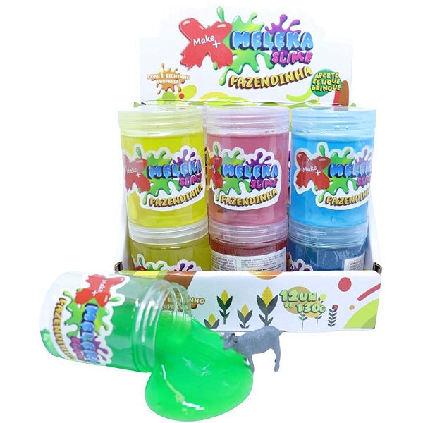Slime meleka fazendinha sortido 130g - make+ (dp.c/12)