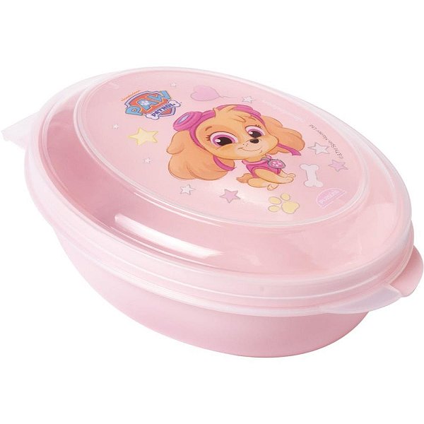 Saboneteira patrulha canina rosa - plasutil (unidade)