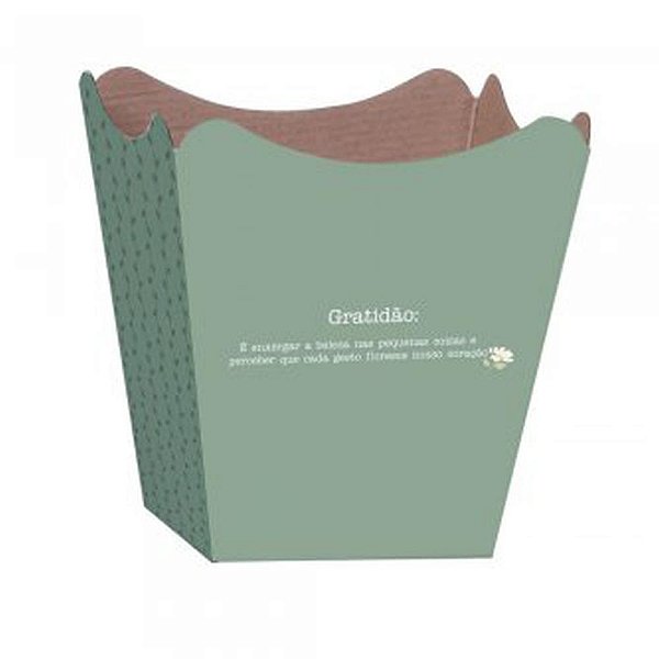 Cachepot paper decorado pote 15 daisy 16x17x11cm - xingo embalagens (pct.c/10)