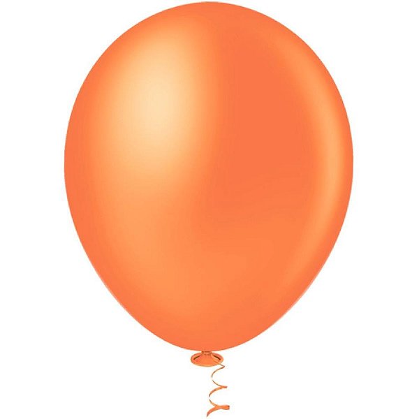 Balao 16 liso laranja - riberball (pct.c/12)