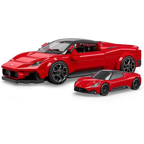 Hot wheels brick shop maserati mc20 1:32 250pcs - mattel (unidade)
