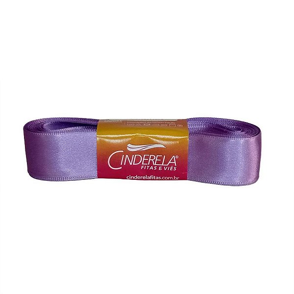 Fita de cetim 22mm 10m. lilas escuro - cinderela (unidade)