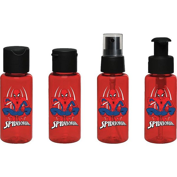 Organizador spider man kit viagem 4pcs 60m - tiba (unidade)