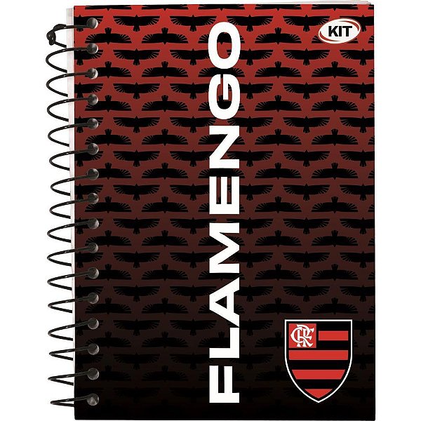 Caderneta 1/8 flamengo esp.cd 100x137mm 96fl - kit (pct.c/04)