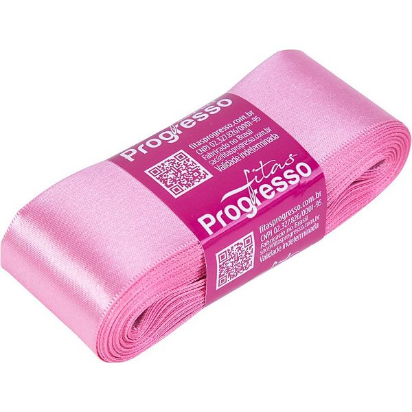 Fita de cetim 38mm 10m. rosa escuro 240 - fitas progresso (unidade)