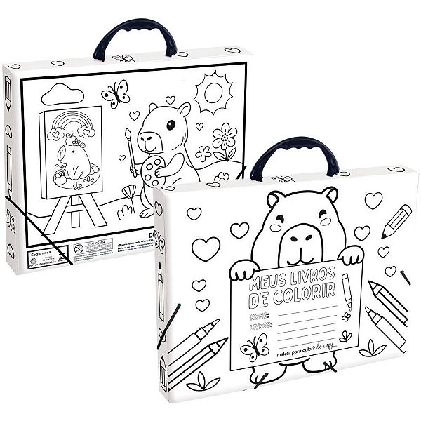 Maleta plastica com alca capivara a4 be cappy i p/color - dello (unidade)