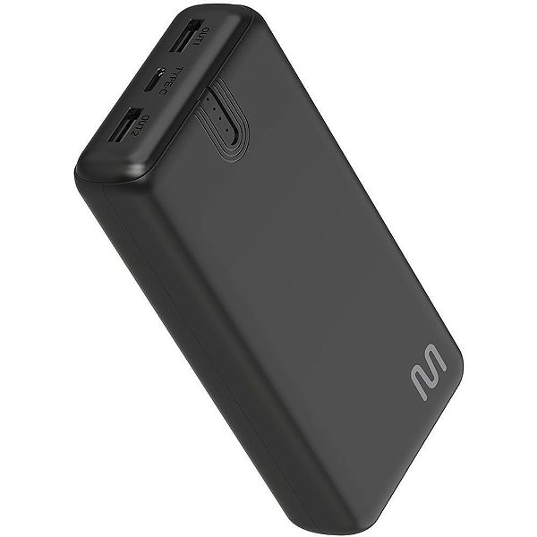 Carregador portatil 20.000mah c/luz indicad.bat.pt - multilaser (unidade)