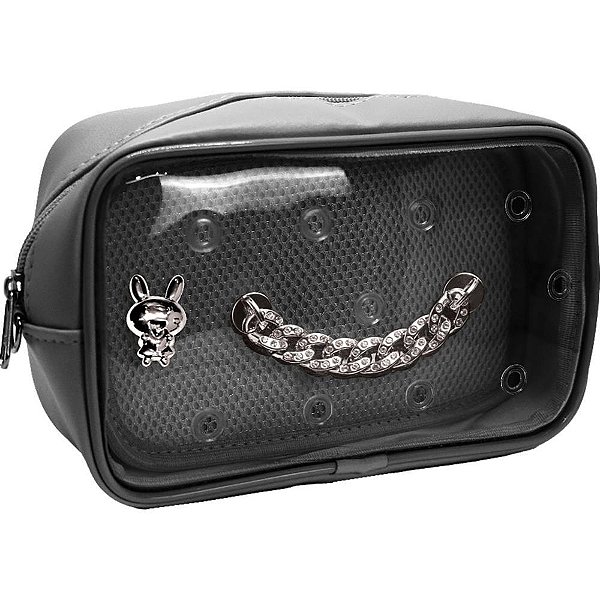 Estojo box itabag com pin+corrente preto - obi do brasil (unidade)