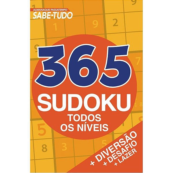 Livro de atividades 365 sudoku - online editora (unidade)