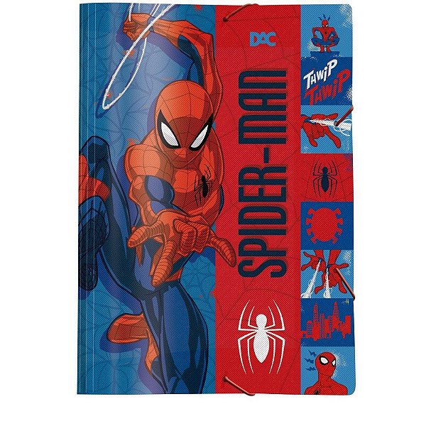 Pasta aba elastica plastica homem aranha s/lombo - dac (pct.c/10)