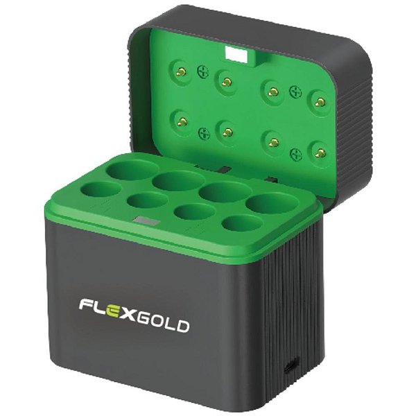 Carregador de pilhas p/pilhas aa-aaa cabo type-c - flex (unidade)