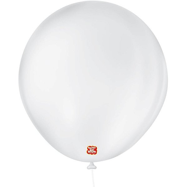 Balao 8 liso branco polar - sao roque (pct.c/50)
