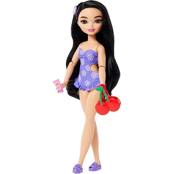 Barbie dream besties renee traje de banho c/aces. - mattel (unidade)
