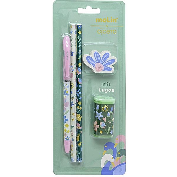 Kit escolar cicero 1can+2lapis+1borr+1apon - molin (unidade)