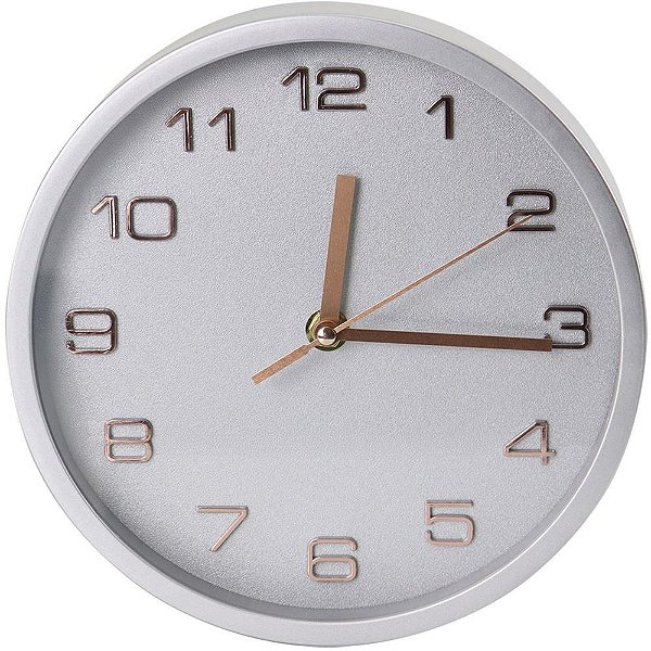 Relogio de parede redondo 20,2cm 4 cores (sortido) - tt brasil (unidade)