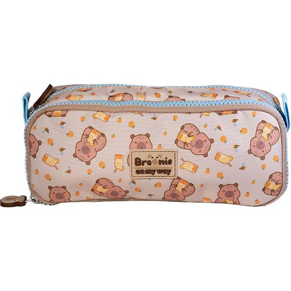 Estojo duplo capivara brownie on my way - xeryus (unidade)