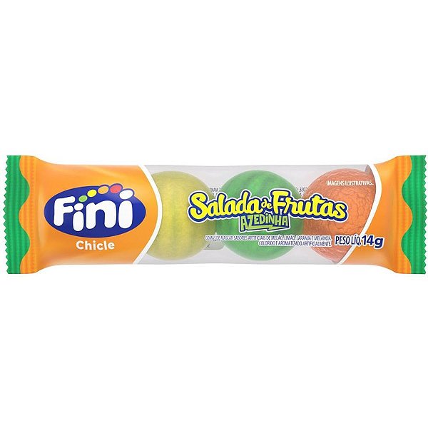 Doce chicle salada de frutas 14g - fini (dp.c/18)