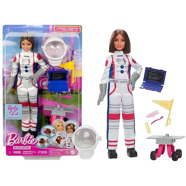 Barbie profissoes boneca morena cj. astronauta - mattel (unidade)