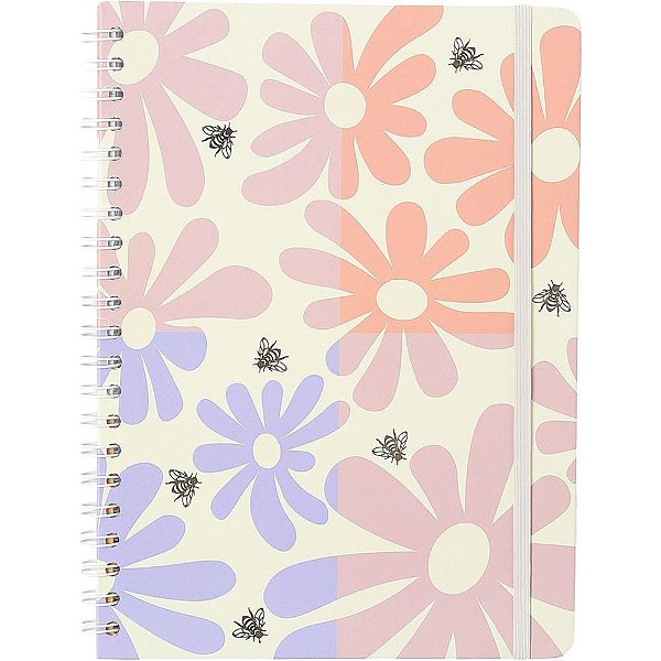 Caderno 01x1 cp.dura colegial melissa block bloomy 80f - cicero (unidade)