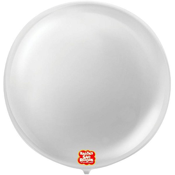 Balao bubble transparente 23cm - sao roque (unidade)