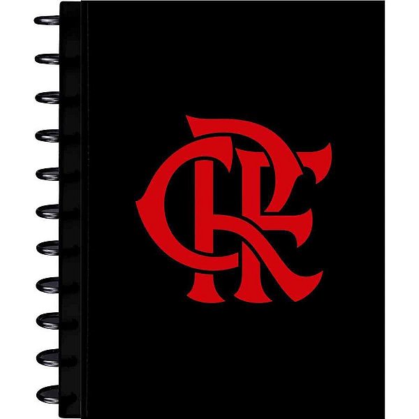 Caderno 10x1 capa dura flamengo mod.1-  disco 160fls. - kit (unidade)
