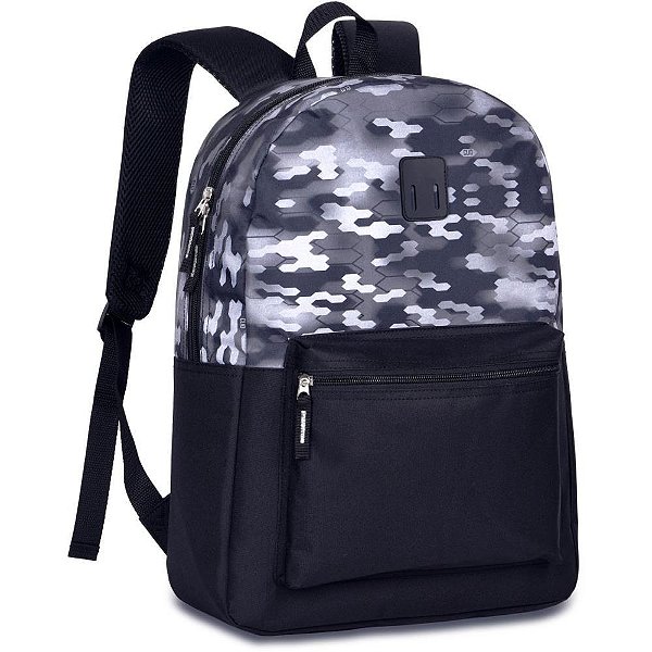 Mochila clio camuflada 43cm (sortido) - clio (unidade)