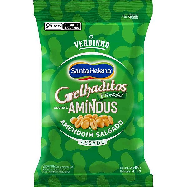 Amendoim amindus salgado 400g - santa helena (unidade)