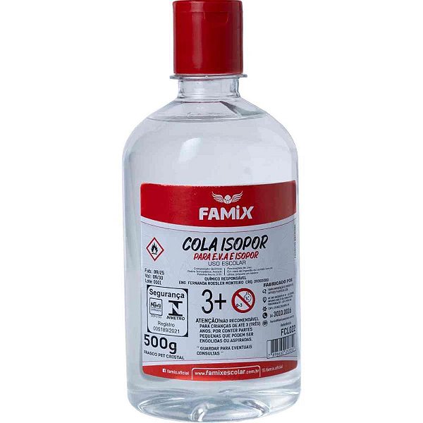 Cola para isopor 500g - famix (unidade)