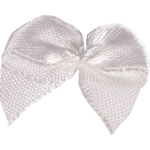 Laco de cetim n.02 001 branco - kit (pct.c/50)