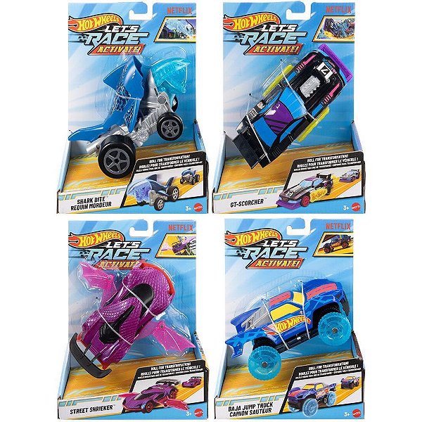 Hot wheels die-cast lets race energia ativa 1:32(s - mattel (unidade)