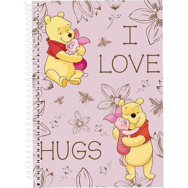 Caderno 01x1 capa dura pooh e marie 80fls. classicos - culturama (pct.c/04)
