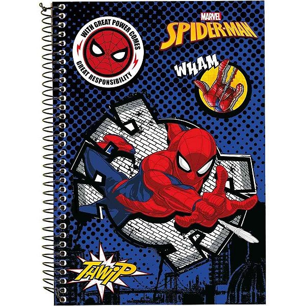 Caderno 10x1 capa dura marvel 160fls. - culturama (pct.c/03)