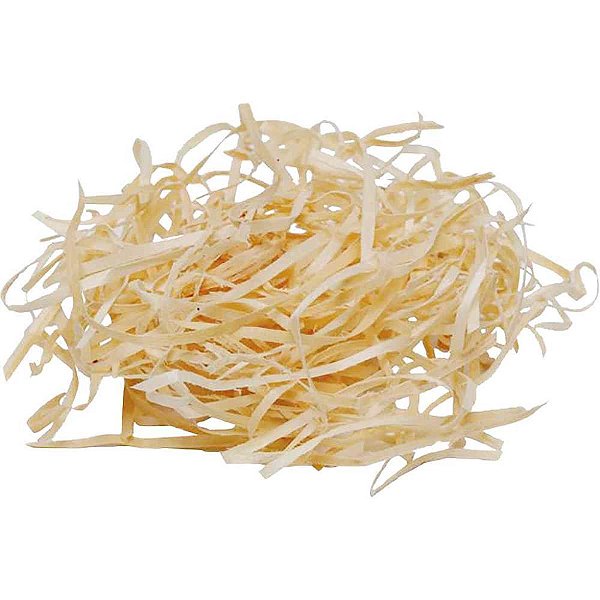 Palha para decoracao madeira natural 50g. - cromus (pct.c/12)