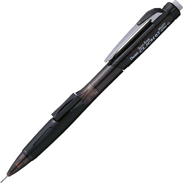 Lapiseira 0.7mm twist erase click preta - pentel (cx.c/12)