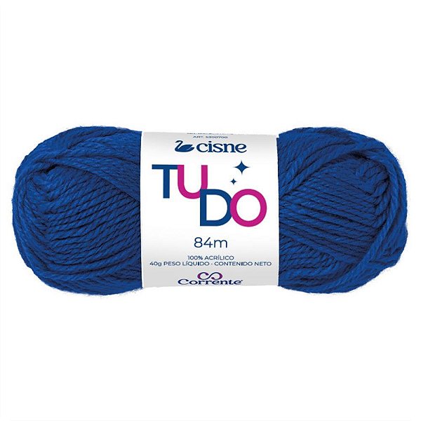 La trico cisne tudo 00143 40g azul franca - coats corrente (pct.c/05)